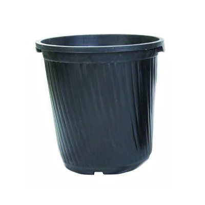 گلدان مشکی سطل نیم زباله