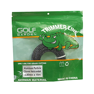 نخ علف تراش چهارگوش مارپیچ 3 میل 15 متری گلف گاردن