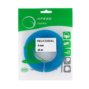 نخ علف تراش مارپیچ آبی 3 میل 15 متری اسپید فرنس
