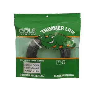 نخ علف تراش چهار گوش مارپیچی 4 میل 15 متری گلف گاردن