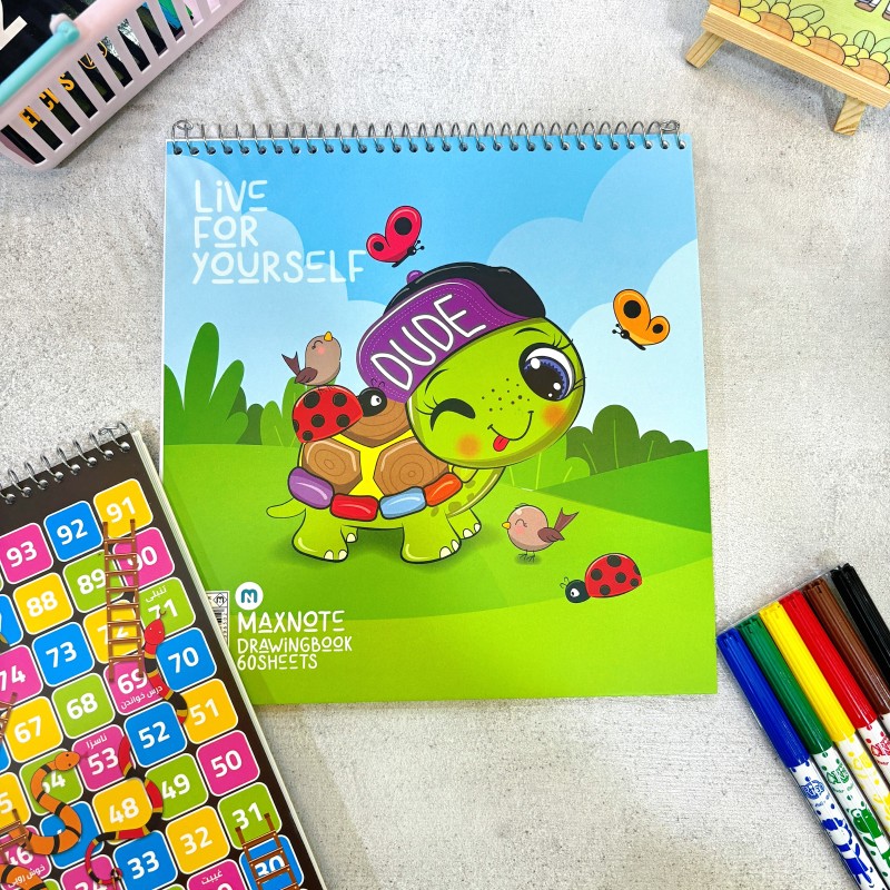 دفتر نقاشی مار و پله ۶۰برگ