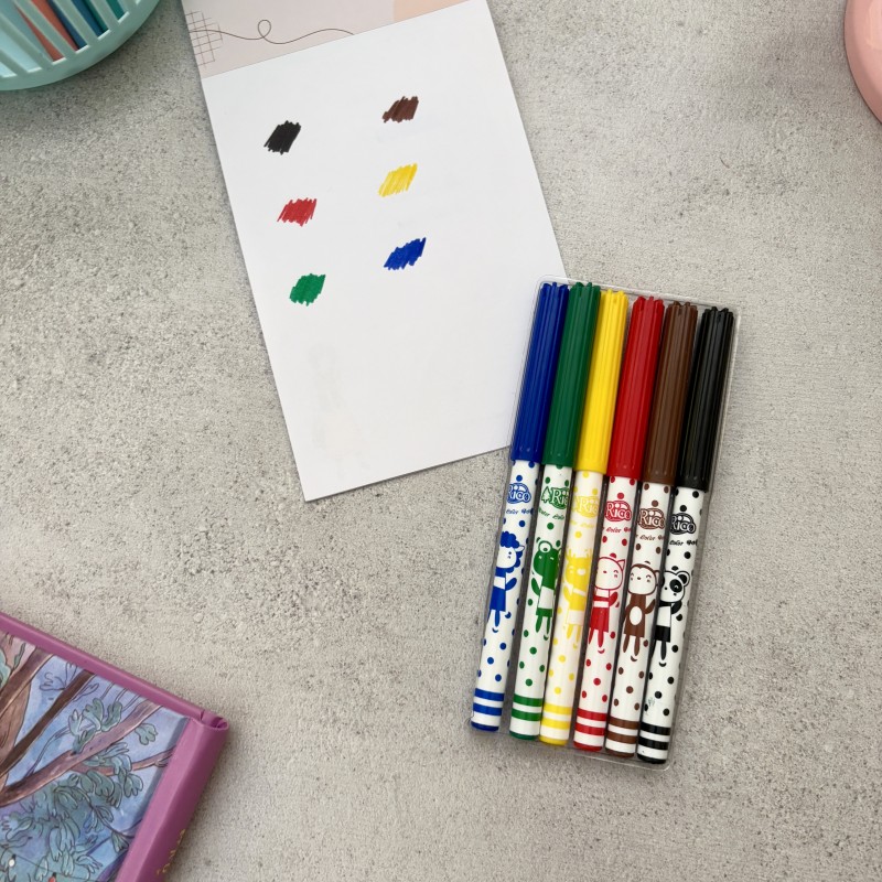 ماژیک 6 رنگ ریکو