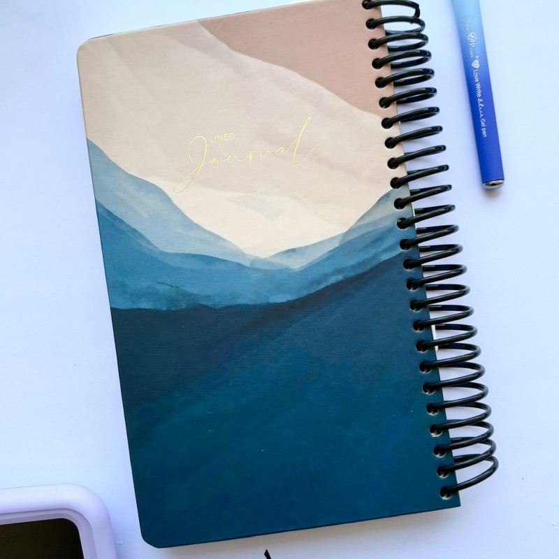 دات نوت ژورنال خطی سیمی همراه با استیکر