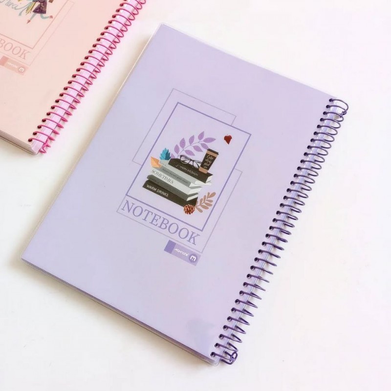 دفتر ۱۰۰ برگ سیمی طلقی life notebook