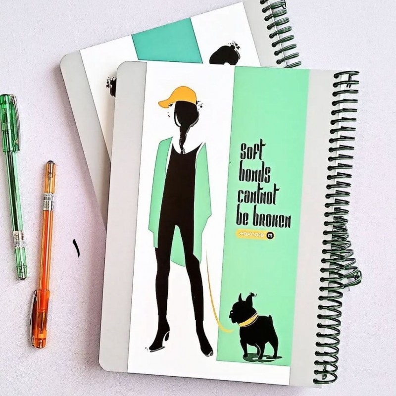 دفتر ۱۰۰ برگ سیمی جلدسخت فشن