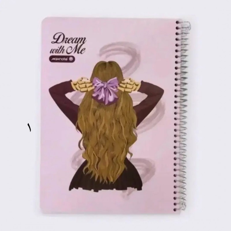 دفتر ۱۰۰برگ سیمی جلد سخت تینیجر