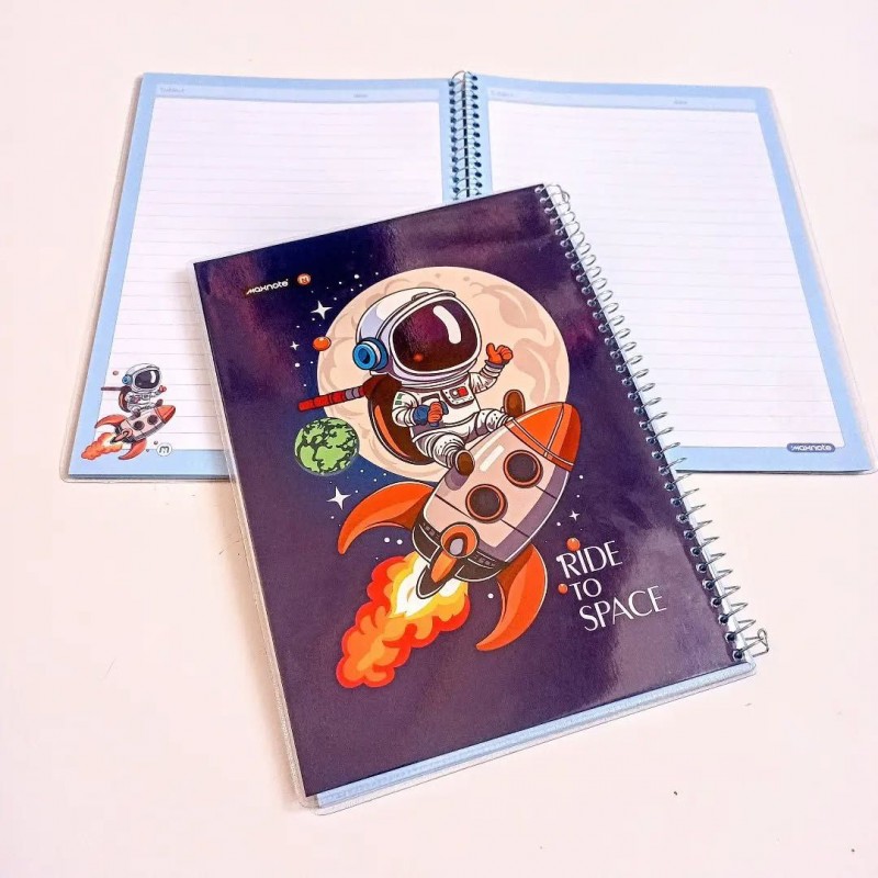 دفتر ۶۰برگ سیمی مجلد فضانورد