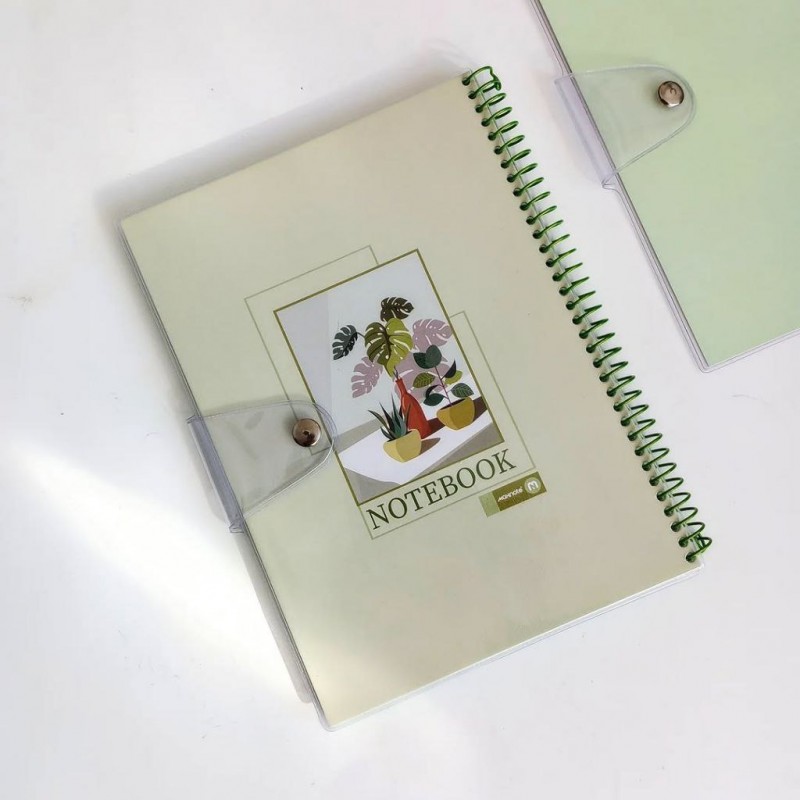 دفتر ۸۰برگ سیمی مجلد دکمه دار