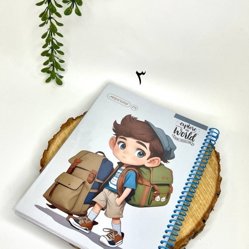 دفتر ۸۰ برگ سیمی مجلد کارتونی آلپ