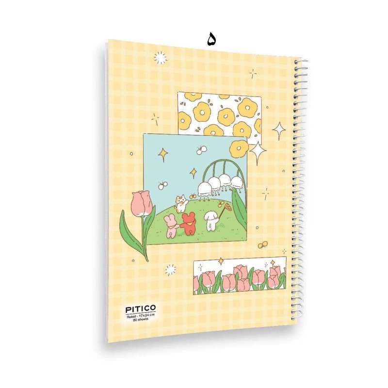 دفتر ۸۰ برگ سیمی جلد مقوایی