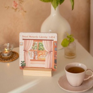 اسمارتیز تقویم رومیزی پایه چوبی