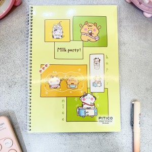 دفتر مجلد 60 برگ 4خط استیکردار