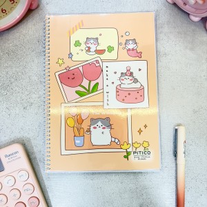 دفتر مجلد 60 برگ 4خط استیکردار