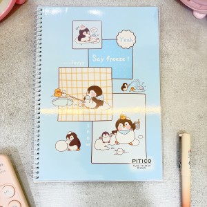 دفتر مجلد 60 برگ 4خط استیکردار