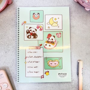 دفتر مجلد 60 برگ 4خط استیکردار