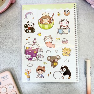 دفتر مجلد 60 برگ 4خط استیکردار