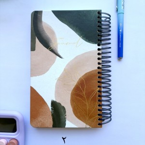 دات نوت ژورنال خطی سیمی همراه با استیکر