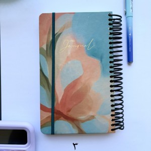 دات نوت ژورنال خطی سیمی همراه با استیکر