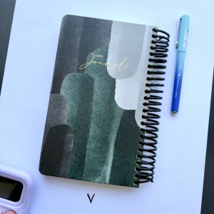 دات نوت ژورنال خطی سیمی همراه با استیکر