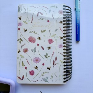 دات نوت ژورنال خطی سیمی همراه با استیکر