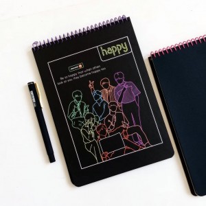 دفتر کاغذ مشکی