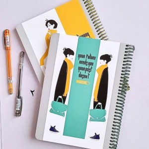 دفتر ۱۰۰ برگ سیمی جلدسخت فشن