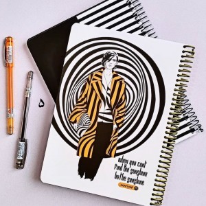 دفتر ۱۰۰ برگ سیمی جلدسخت فشن