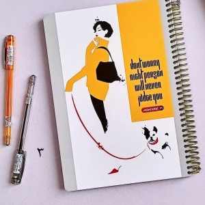 دفتر ۱۰۰ برگ سیمی جلدسخت فشن