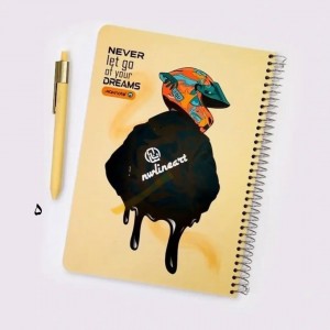 دفتر ۱۰۰برگ سیمی جلد سخت تینیجر