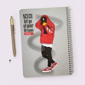 دفتر ۱۰۰برگ سیمی جلد سخت تینیجر