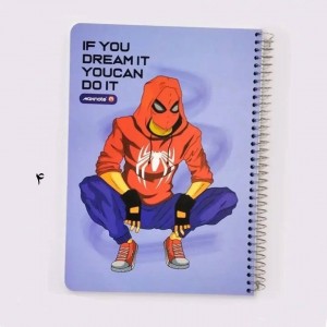 دفتر ۱۰۰برگ سیمی جلد سخت تینیجر