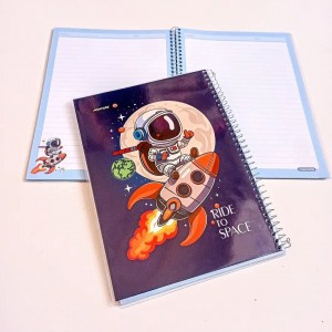 دفتر ۶۰برگ سیمی مجلد فضانورد