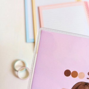 دفتر ۸۰برگ سیمی مجلد دخترانه bt21