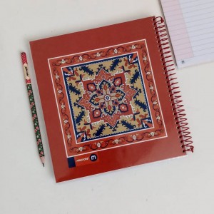 دفتر ۶۰ برگ سیمی مجلد مربعی شکل