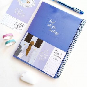 دفتر ۸۰برگ سیمی مجلد جیب‌دار تینیجر