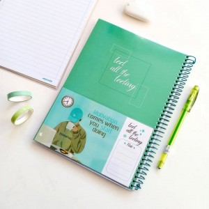 دفتر ۸۰برگ سیمی مجلد جیب‌دار تینیجر