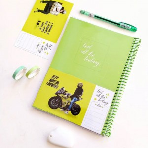 دفتر ۸۰برگ سیمی مجلد جیب‌دار تینیجر