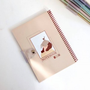 دفتر ۸۰برگ سیمی مجلد دکمه دار