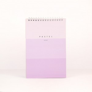 دفتر ۶۰ برگ پاستلی فنر از بالا