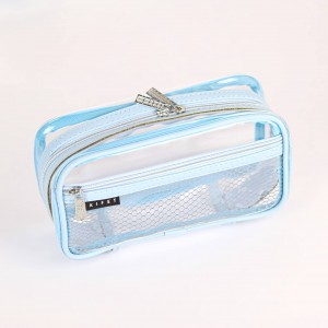 جامدادی طلقی دو زیپ پاستلی