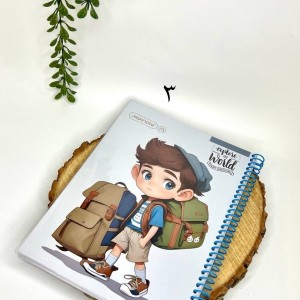 دفتر ۸۰ برگ سیمی مجلد کارتونی آلپ