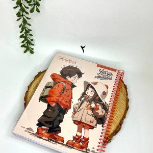 دفتر ۸۰ برگ سیمی مجلد کارتونی آلپ