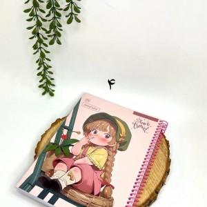 دفتر ۸۰ برگ سیمی مجلد کارتونی آلپ