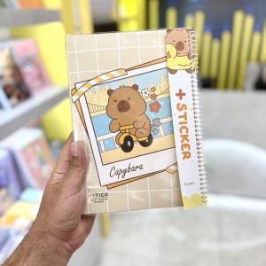 دفتر ۸۰برگ سیمی مجلد استیکردار