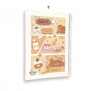 دفتر ۸۰ برگ سیمی جلد مقوایی