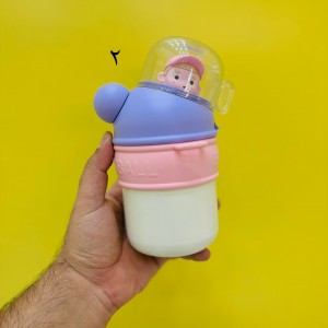 قمقمه استیل لیوان‌دار