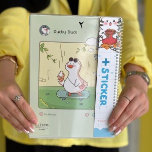 دفتر حاشیه‌دار ۶۰برگ مجلد