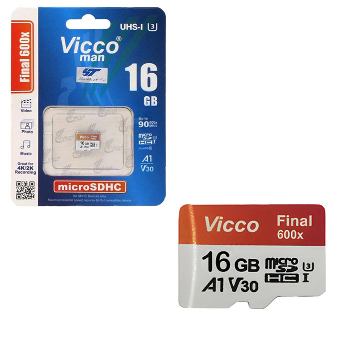 کارت حافظه ویکومن مدل final 600x ظرفیت 16G سرعت 90MBps