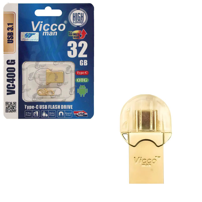 فلش مموری OTG ویکومن مدل VC400G ظرفیت 32 گیگابایت