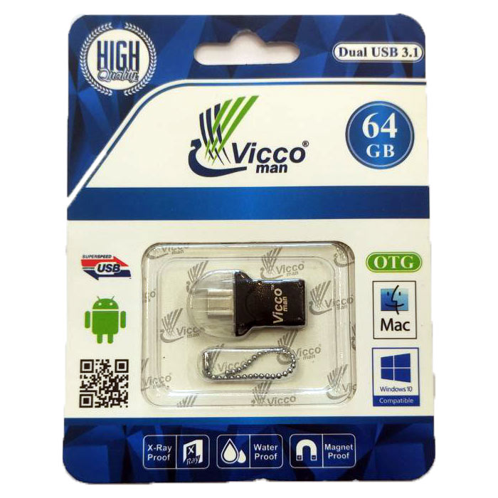 فلش مموری OTG ویکومن  ظرفیت 64 گیگابایت